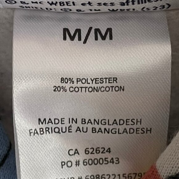 Warner Bros Hoodie Looney Tunes Tasmanian Devil Yosemite Sam Superman Batman Med - Picture 7 of 15